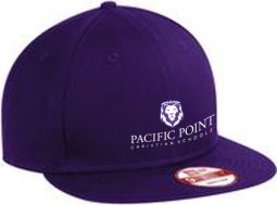 Flat Bill Snapback Cap, Purple